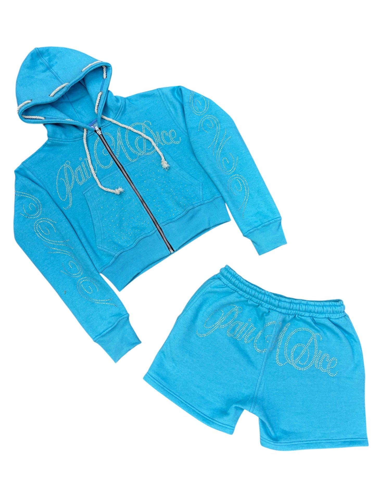 PairADice Stoned Crop Set (Blue)