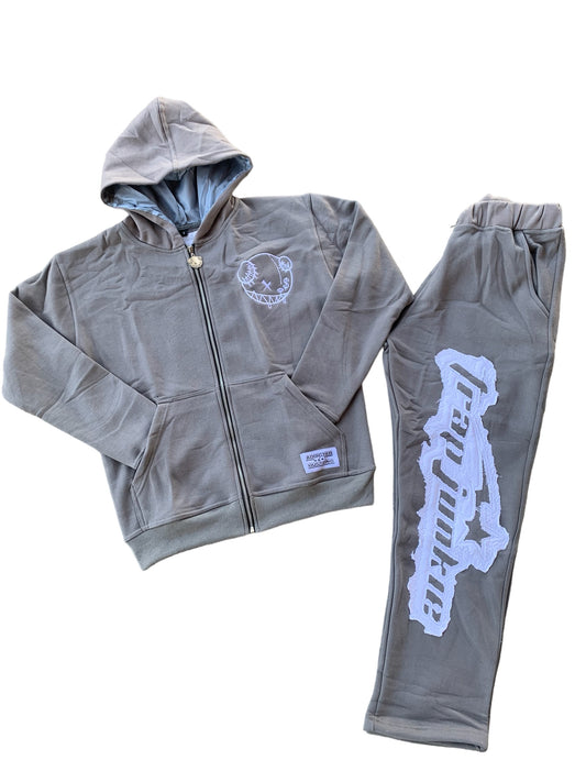 TrapStar Sweatsuit (Grey/White)