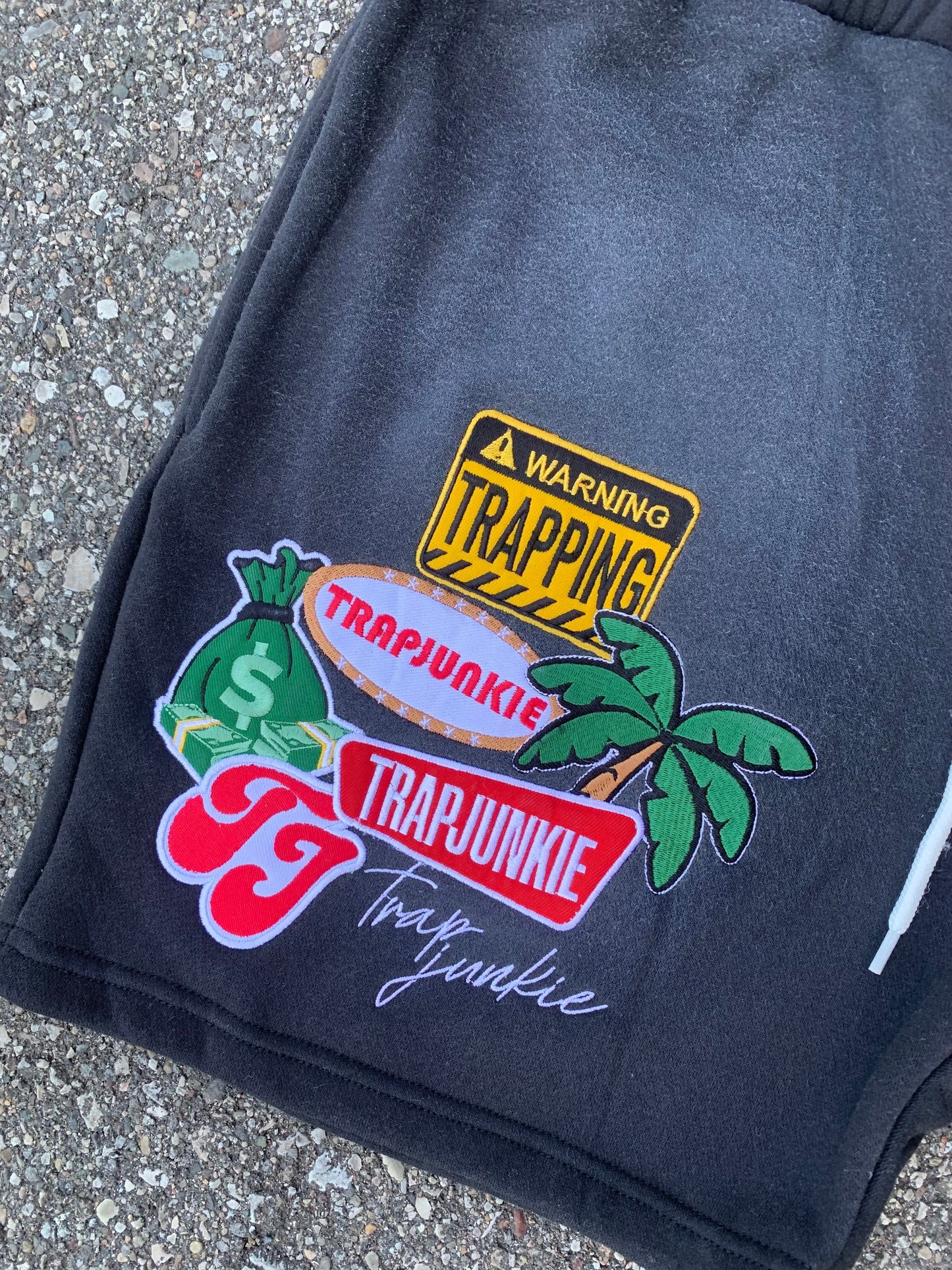 TJ Patchwork Shorts (Black)