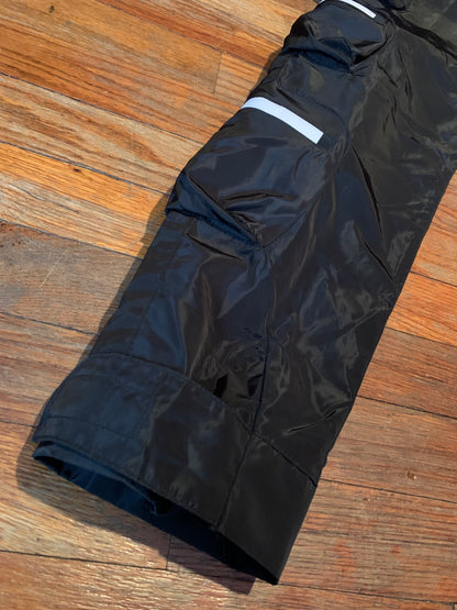 Reflective Windbreaker Cargo Pants (Black)