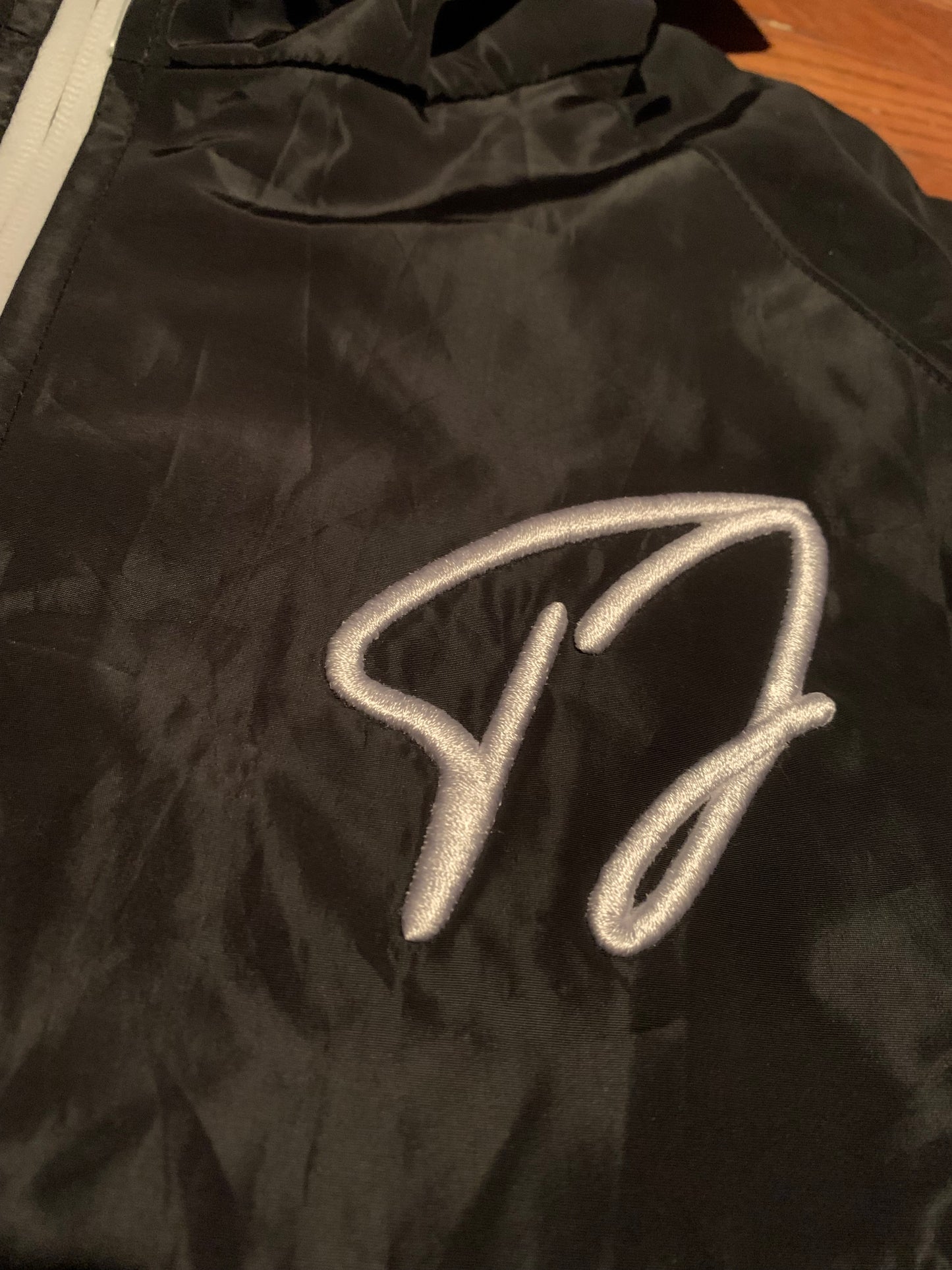 Reflective Windbreaker Cargo Jacket (Black)