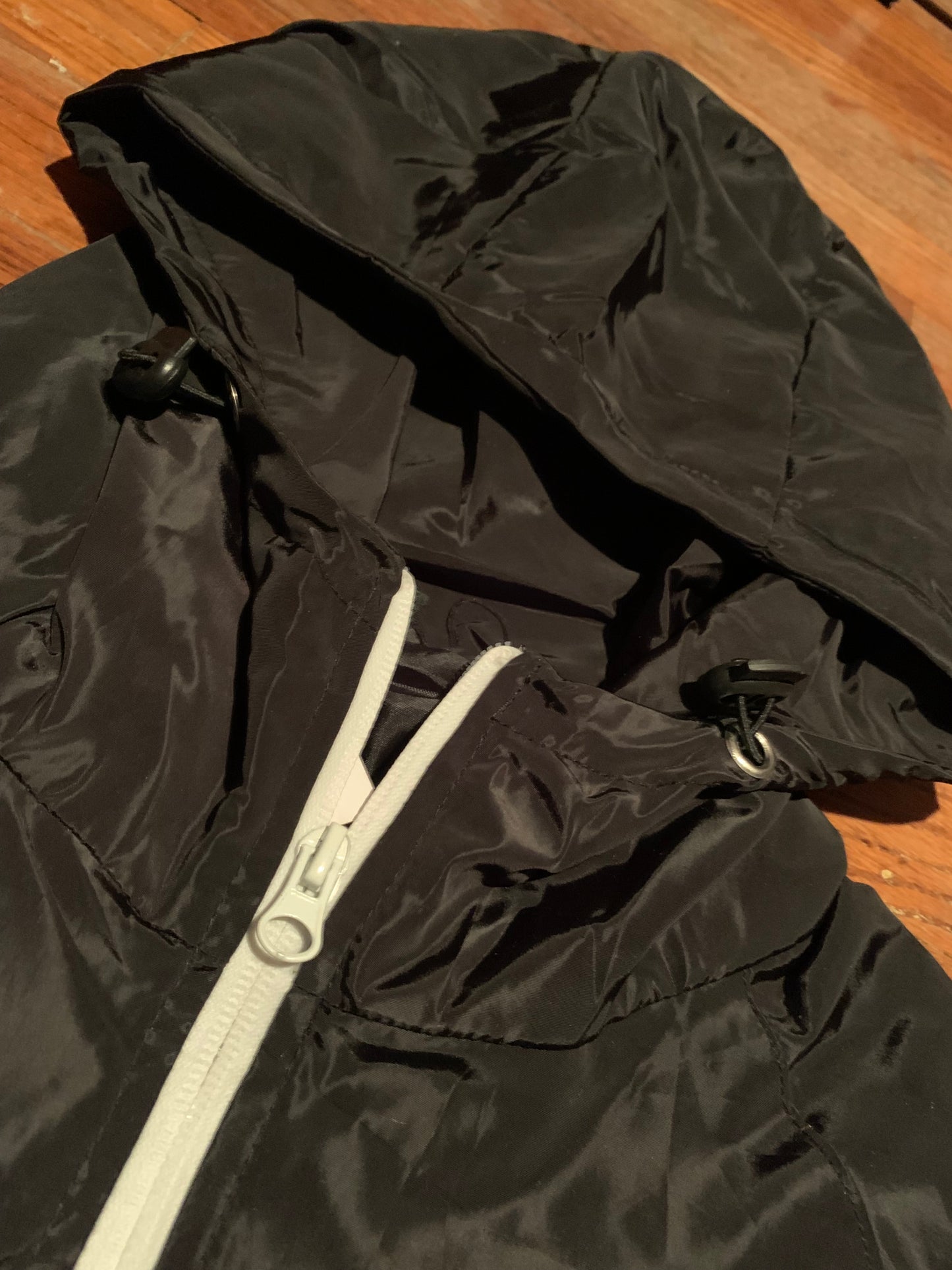 Reflective Windbreaker Cargo Jacket (Black)