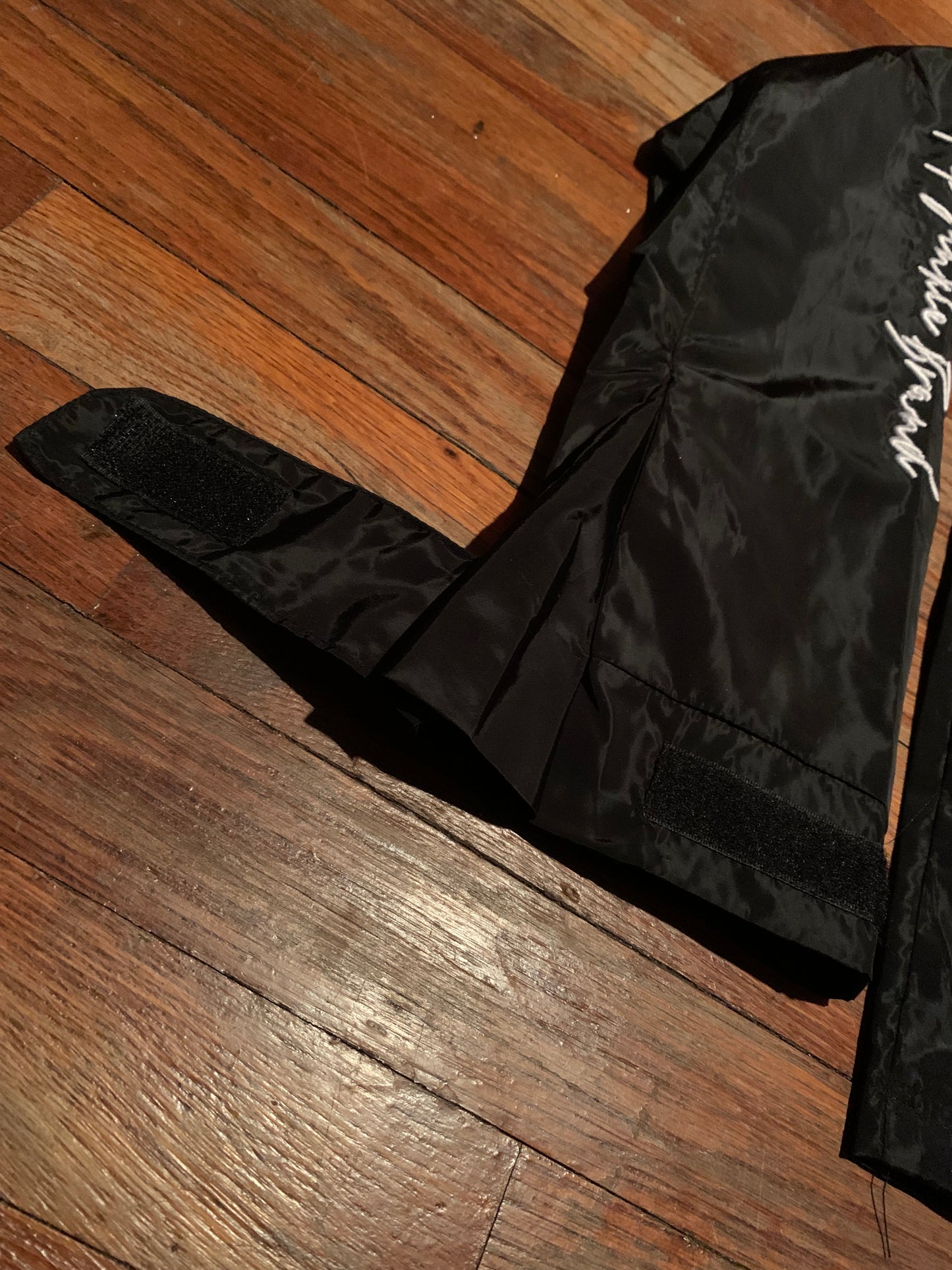 Reflective Windbreaker Cargo Jacket (Black)