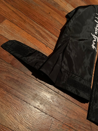 Reflective Windbreaker Cargo Jacket (Black)