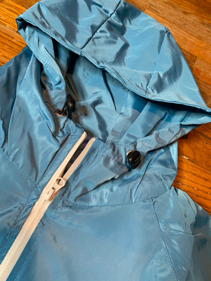 Reflective Windbreaker Cargo Jacket (Baby Blue)