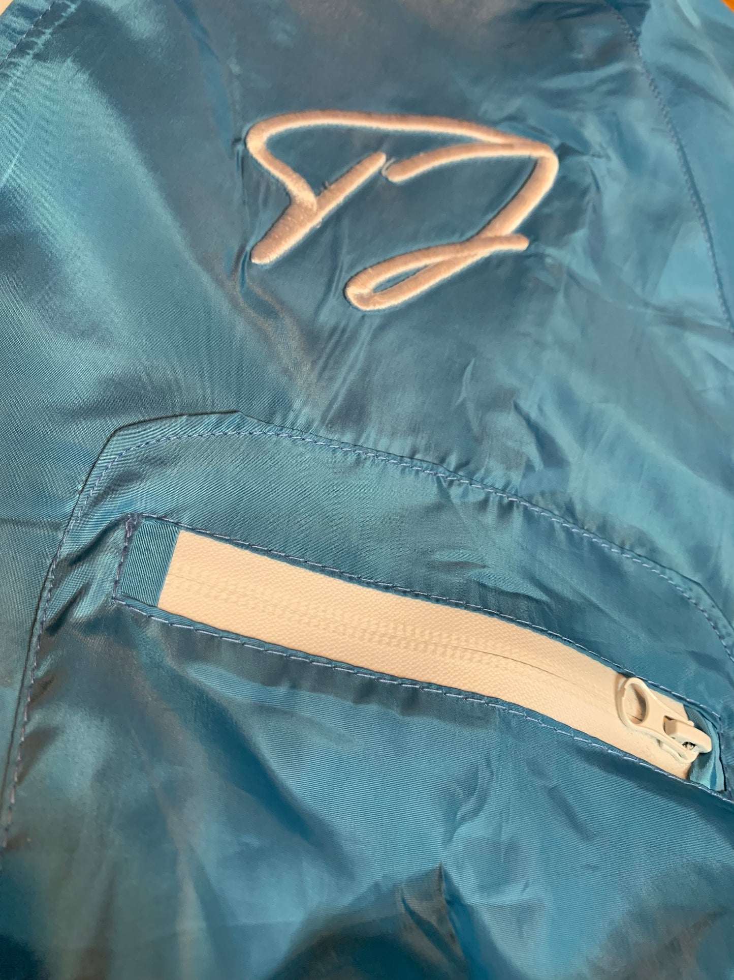 Reflective Windbreaker Cargo Jacket (Baby Blue)