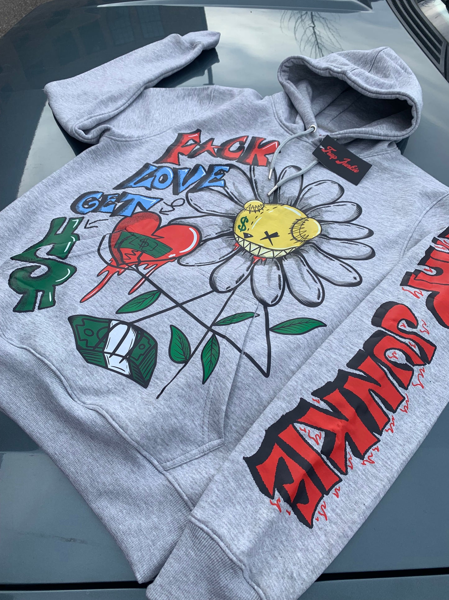 F*ck Love Hoodie (Grey)