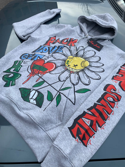 F*ck Love Hoodie (Grey)