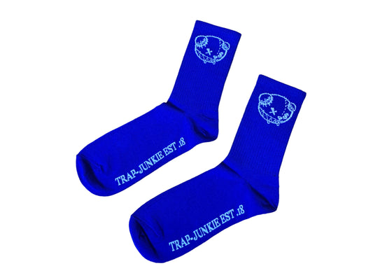 Original Trap Junkie Socks (Royal/White)