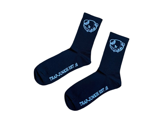 Original Trap Junkie Socks (Black/White)