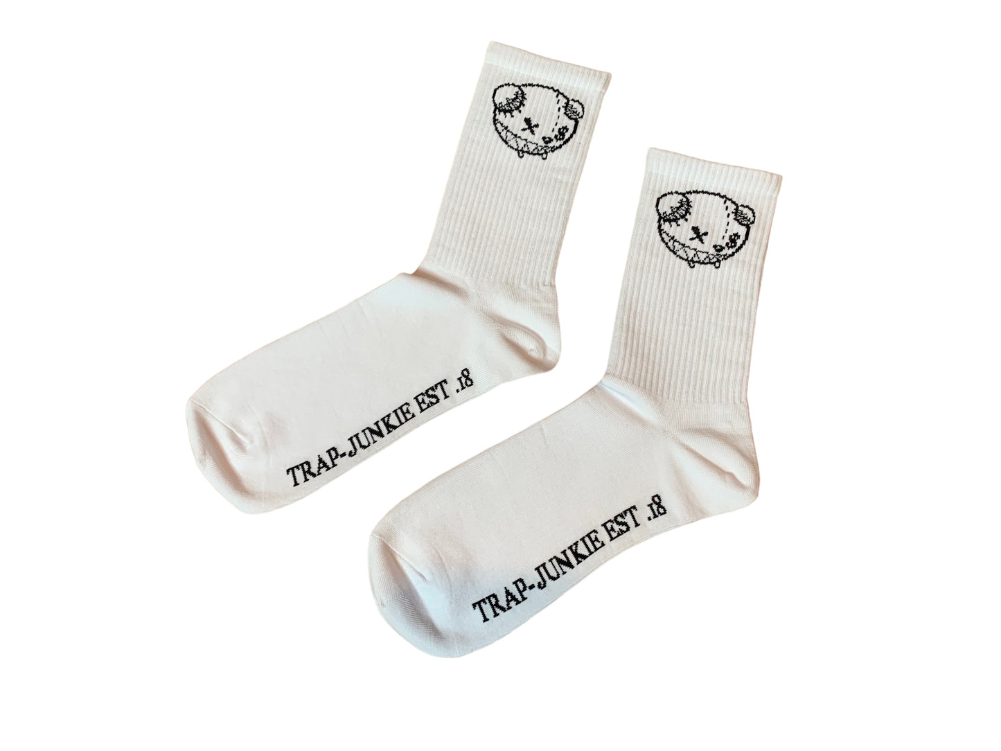 Original Trap Junkie Socks (White/Black)