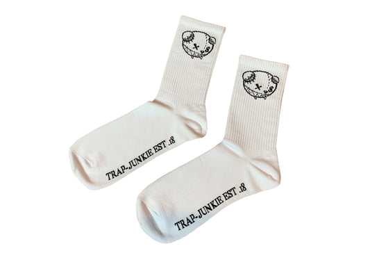 Original Trap Junkie Socks (White/Black)