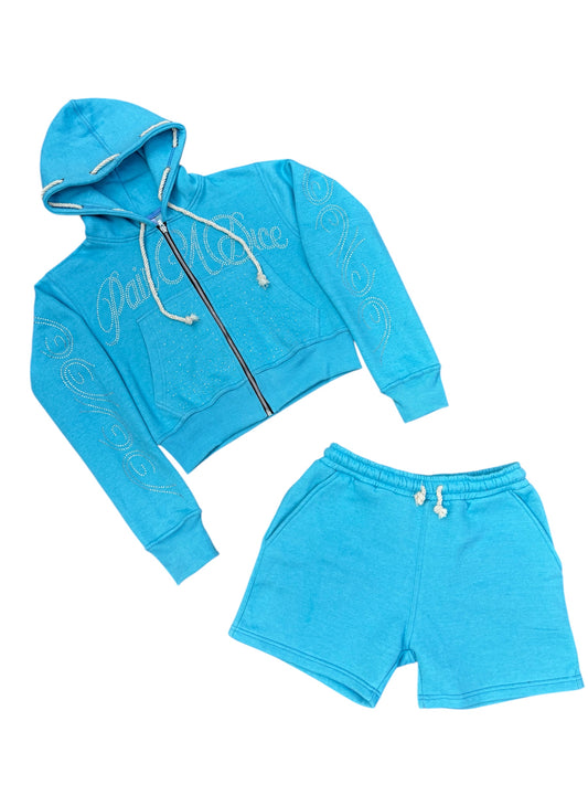 PairADice Stoned Crop Set (Blue)