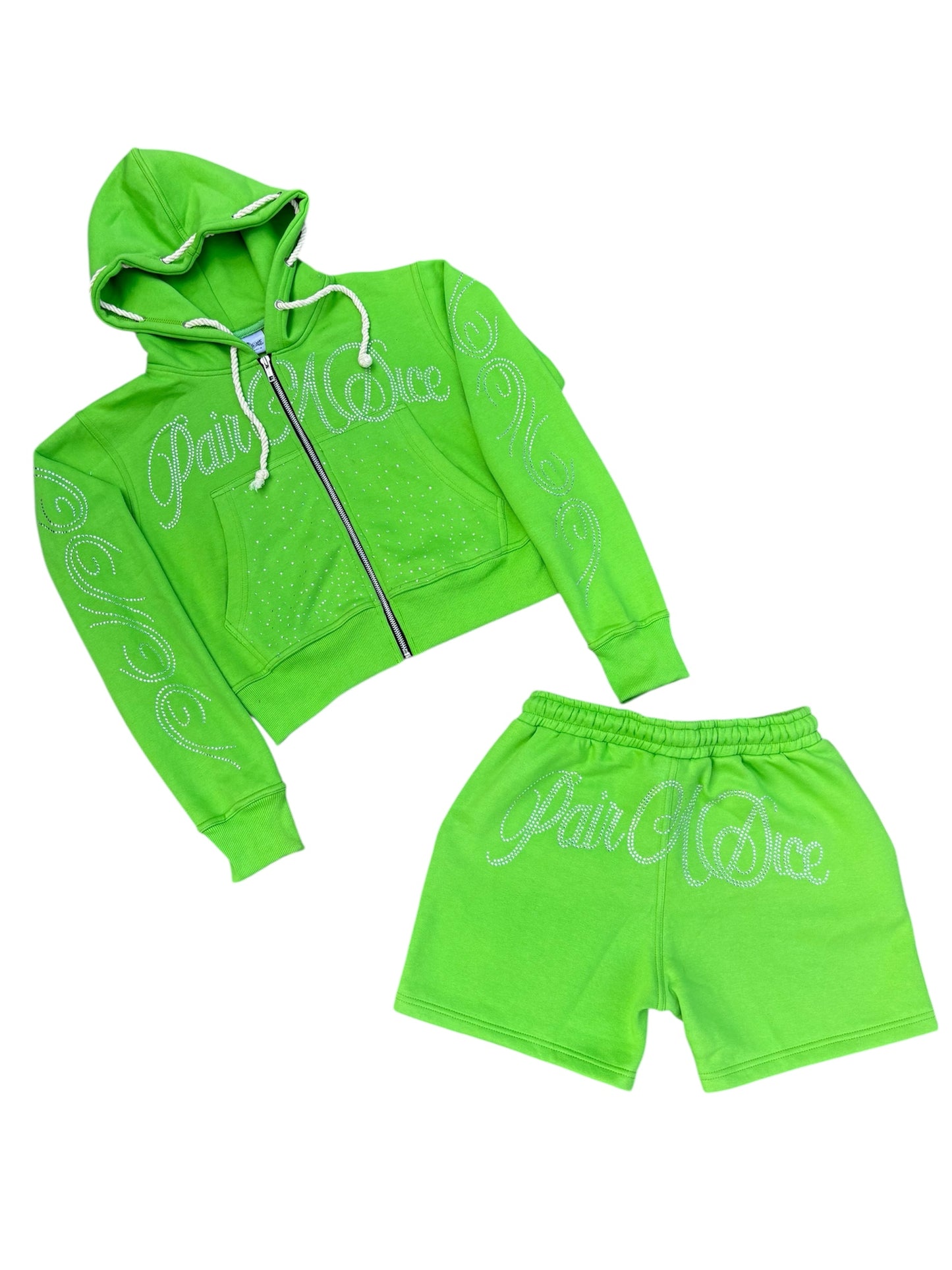 PairADice Stoned Crop Set (Green)