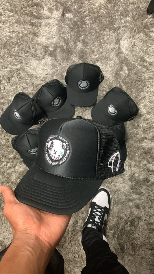 Think Right And Prosper Trucker Hat (Black)