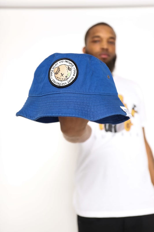 Think Right And Prosper Bucket Hat (Royal Blue)