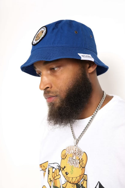 Think Right And Prosper Bucket Hat (Royal Blue)