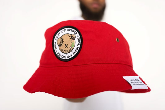 Think Right And Prosper Bucket Hat (RED)