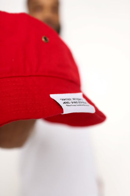 Think Right And Prosper Bucket Hat (RED)