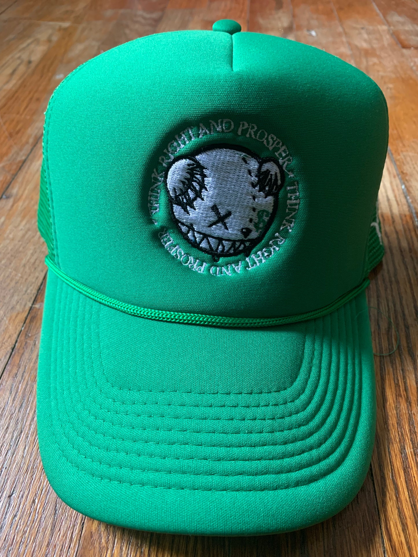Think Right And Prosper Trucker Hat (Green)