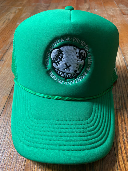 Think Right And Prosper Trucker Hat (Green)